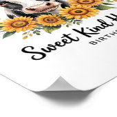 Poster La vache à fraise Joyfull aime le T-Shi classique (Coin)