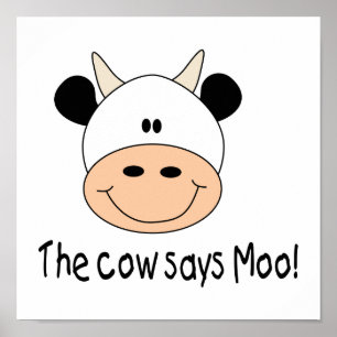Poster La vache dit Moo