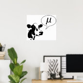 Poster La vache scientifique devient Mu (Bureau à domicile)