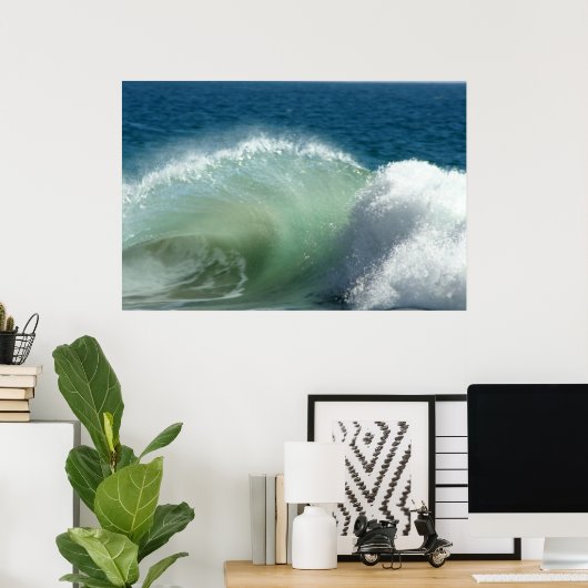 Poster la vague (Bureau à domicile)