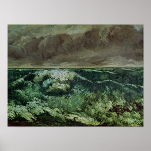 Poster La vague, après 1870 (Devant)