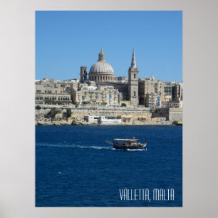 Poster La Valette Malte Paysage Vacances Souvenir