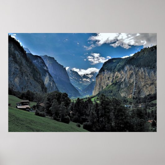 Poster La vallée de Lauterbrunnen (Devant)