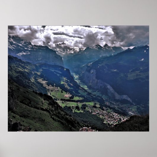 Poster La vallée de Lauterbrunnen (Devant)