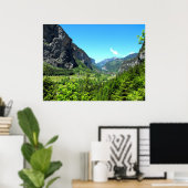Poster La vallée de Lauterbrunnen de Trummelbach (Bureau à domicile)