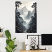 Poster La Vallée du Silence (Bureau à domicile)