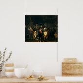 Poster La Veille de la nuit - Rembrandt (Cuisine)