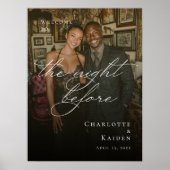 Poster La veille de la répétition photo bienvenue (Devant)