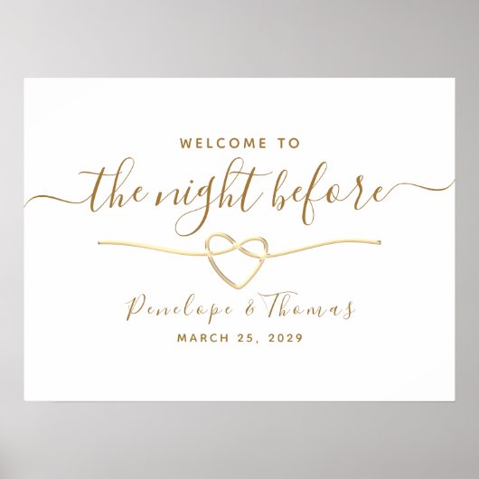 Poster La veille de la soirée de répétition simple (Devant)