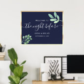 Poster La veille du dîner de répétition Bienvenue (Bureau à domicile)