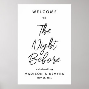 Poster La veille du dîner de répétition de bienvenue