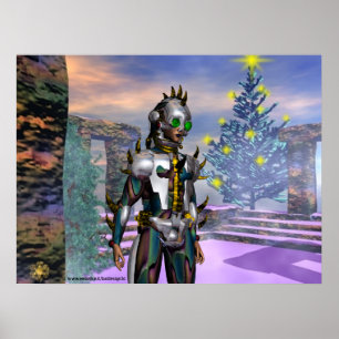 POSTER LA VEILLE D'UN CYBORG DU NOUVEL AN