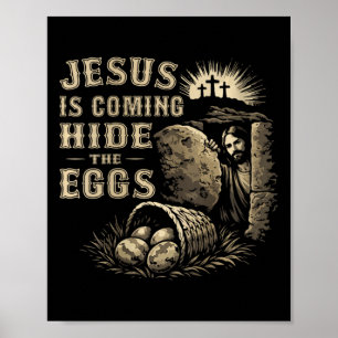 Poster La venue de Jésus pour les femmes, cachez les œufs