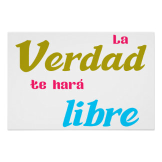 Póster La verdad te hará libre Perfect Poster