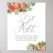 Poster La verdure des agrumes | Date Nuit | Panneau de Fê (Devant)