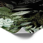 Poster La verdure et la feuille d'or | Menu des boissons  (Coin)