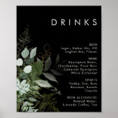Poster La verdure et la feuille d'or | Menu des boissons  (Devant)