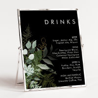 La verdure et la feuille d'or | Menu des boissons