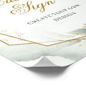 Poster La verdure et l'or créent votre propre signature p (Coin)