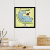 Poster La vérification dentaire est HippopotaMUST (Cuisine)