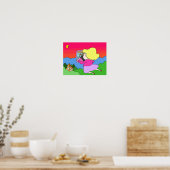 Poster La véritable image reflétée dans le miroir. (Cuisine)