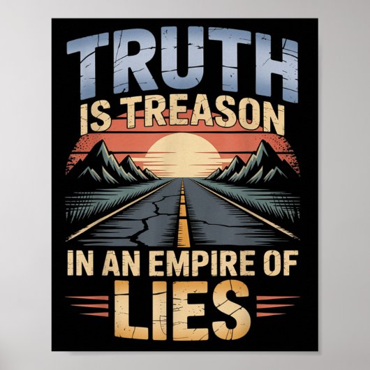 Poster La Vérité Est La Trahison Dans Un Empire De Menson (Devant)