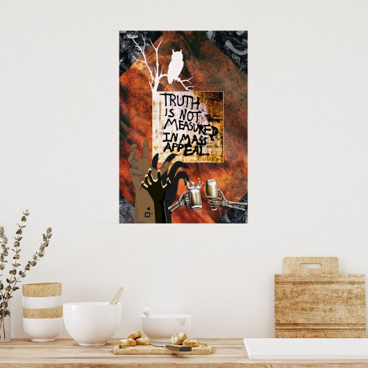 Poster La vérité n'est pas mesurée en appel massif (Cuisine)