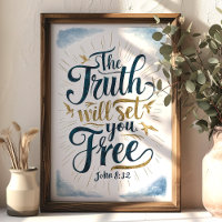 La Vérité Vous Affranchira Jean 8:32 Art