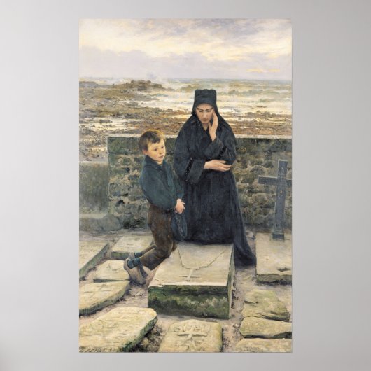 Poster La veuve de l'île de Sein, 1880 (Devant)