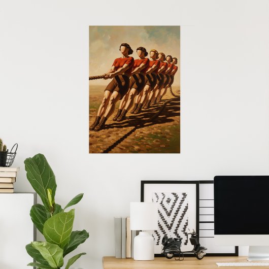 POSTER LA VICTOIRE À L'ARRACHÉ (Bureau à domicile)