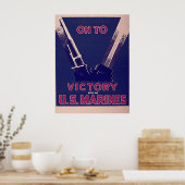 Poster La Victoire Avec Les Marines Américaines (Cuisine)
