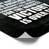 Poster La victoire sur l'auto-affiche (Coin)