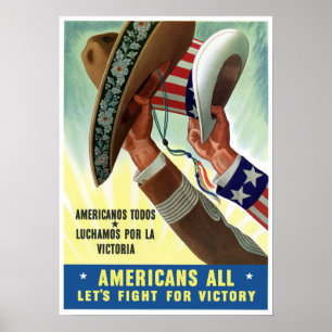 Poster La Victoria d'Americanos Todos Luchamos Por
