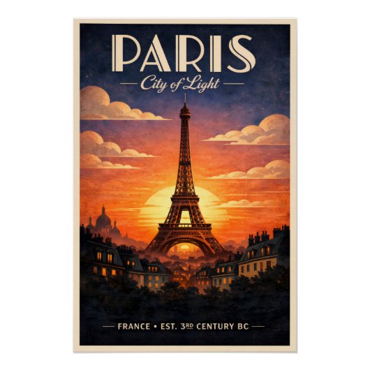 Poster La vie à Paris (Devant)