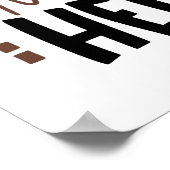 Poster La vie arrive le chocolat aide Citation Humour (Coin)