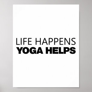 Poster La vie arrive Yoga aide _14