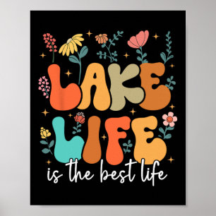 Poster La vie au lac est la meilleure vie Vibes du lac Va