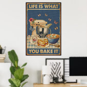 Poster La vie, c'est ce que tu la gâtes (Bureau à domicile)