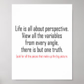 Poster La vie, c'est la perspective (Devant)