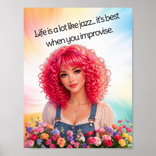 Poster La vie comme le Jazz (Devant)