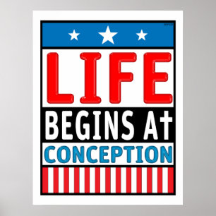 Poster La Vie Commence À La Conception