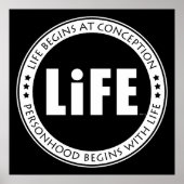 Poster La Vie Commence À La Conception (Devant)