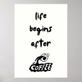 Poster La vie commence après le café (Devant)