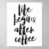 Poster La vie commence après le café (Devant)