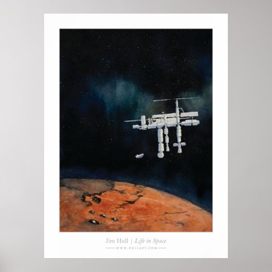 Poster La vie dans l'espace — ISS sur Mars (Devant)