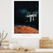 Poster La vie dans l'espace — ISS sur Mars (Cuisine)