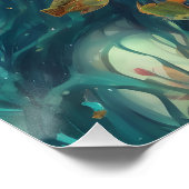 Poster La vie dans un bol de poisson no 12 (Coin)