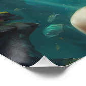 Poster La vie dans un bol de poisson no 14 (Coin)