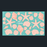 Poster La vie de coquillages rose de plage Illustration<br><div class="desc">La vie est une plage ! Joli coquillages roses dessinés par moi pour vous. Consultez mon magasin pour en savoir plus !</div>