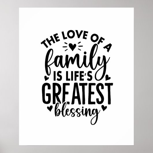 Poster La vie de famille, la plus grande bénédiction des  (Devant)